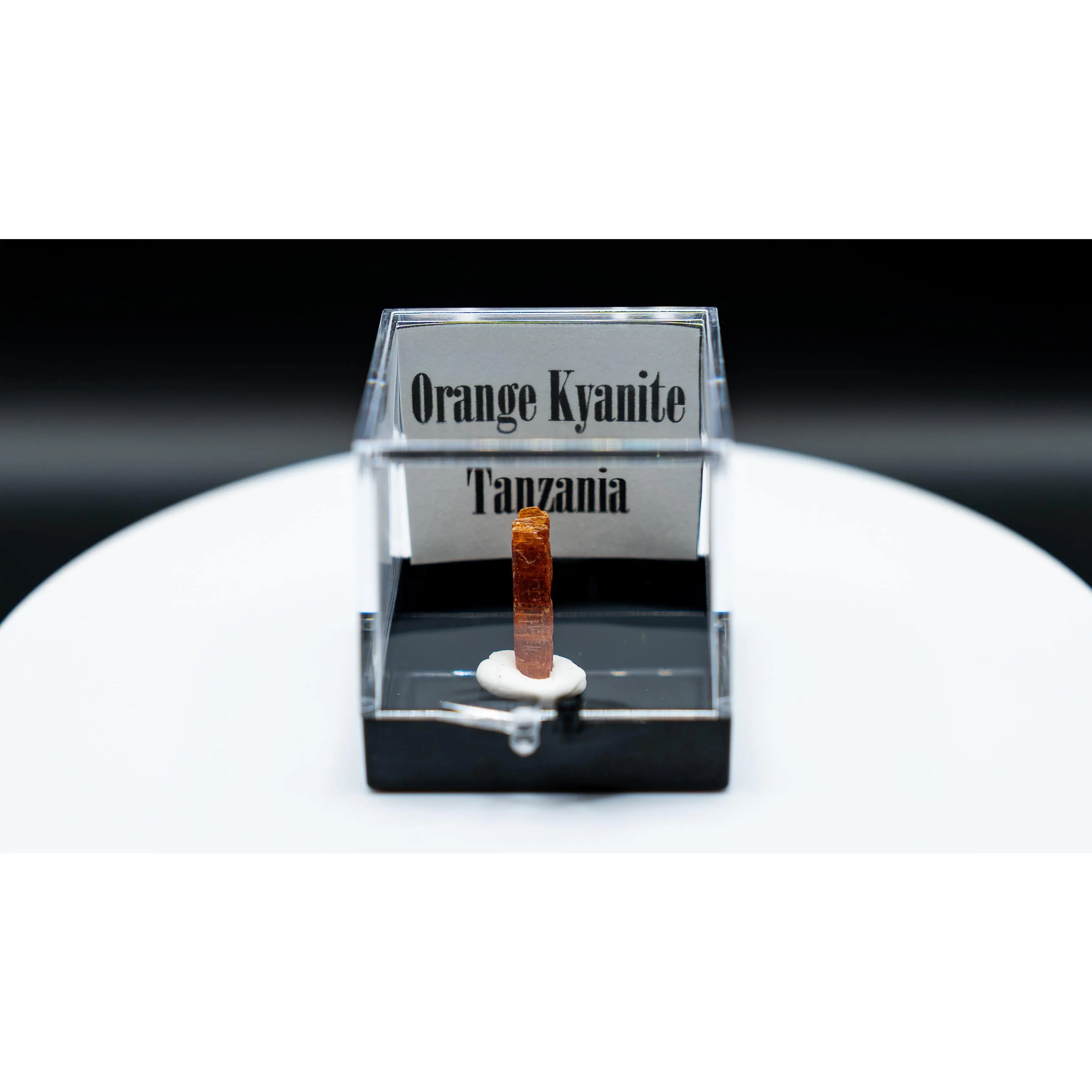 Orange Kyanite Crystal – Tanzania | Perky Box Display Specimen