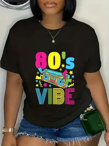 100% Cotton 80s Vibe 1980s Fashion 80s Theme Outfit Eighties 80s Costume T-Shirt