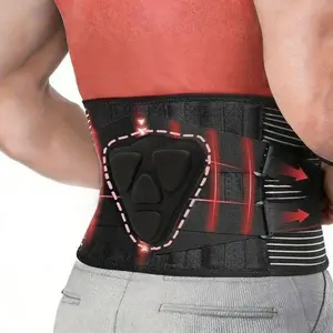 Adjustable Breathable Lower Back Support Belt with Lumbar Pad, Lightweight Waist Support Brace for Men Women, All Day Comfort for Office Work & Daily Use