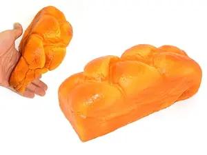 7.9" Colossal Slow Rising Scented Bread Squishies Toy, Sticky Wet Soft Bouncing Tactile Sensory Grippie Rubber Fidgets Squishies for Stress Relief, Squishies Toys