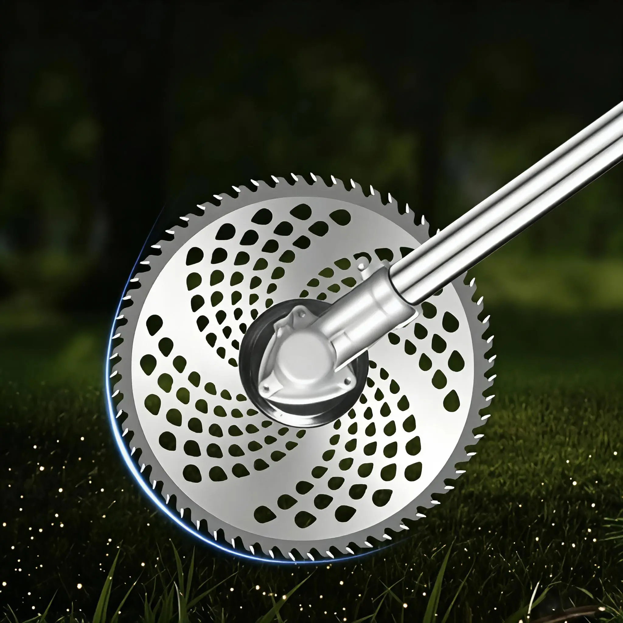 Lawn Equipment Accessories Single Blade for Grass Trimmer, Alloy Thick Design, Wear-Resistant, Sharp, Universal Replacement Part for Weed Control, Landscaping
