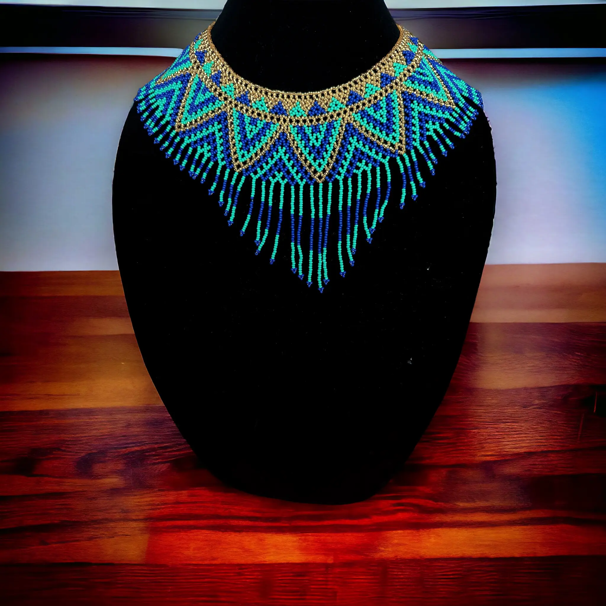 Handmade Mayan Jewelry Mayan Sunrise Necklace