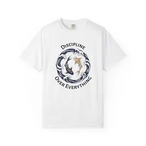 Discipline Over Everything T-Shirt  Koi Ying Yang Graphic