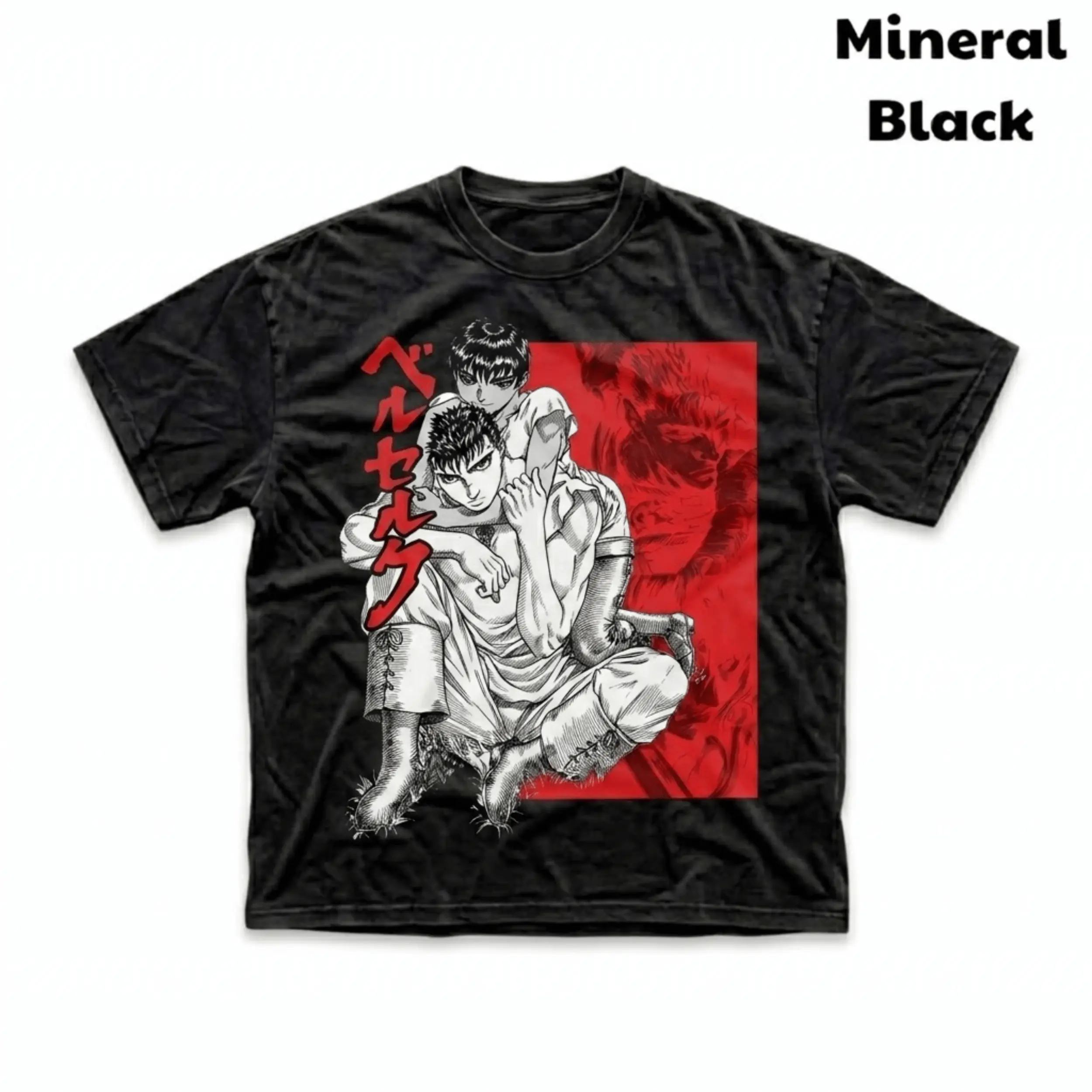 Guts & Casca Vintage T-Shirt, Berserk Shirt, Good Graphic Tee, Unisex Gift Manga Anime Tshirt, Gothic Grunge Y2K Emo Scene Amity Affliction Style Clothes Men Women Streetwear