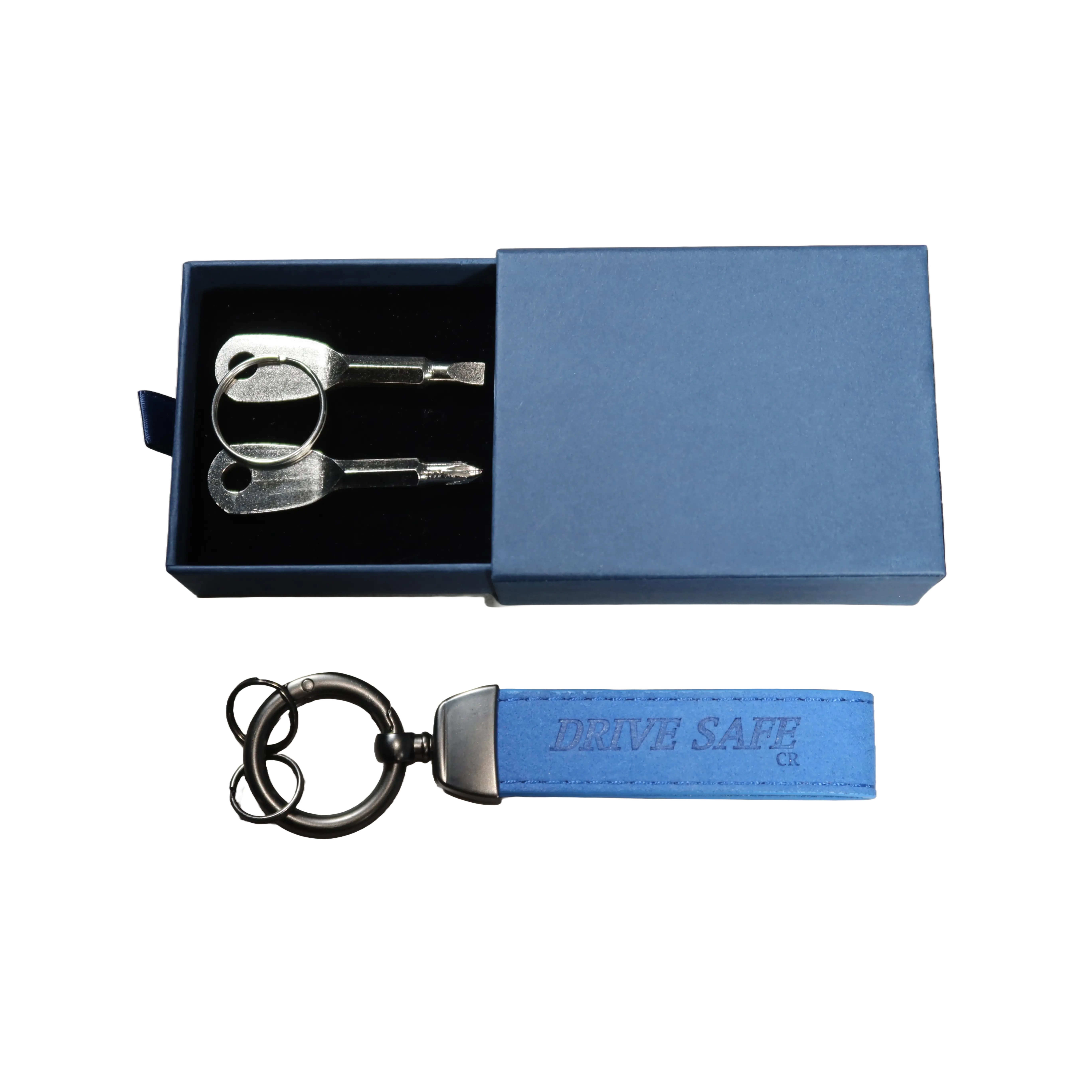 Blue DS Keychain + Screwdriver