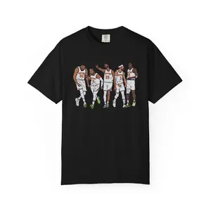 NYC Basketball Team Shirt NYC Point Guard, KAT, Mikal Bridges, Josh Hart & OG Illustration T-shirt, Comfort Colors, Unisex