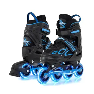 4 Sizes Adjustable Blade Roller with Light-up Wheels for Youth