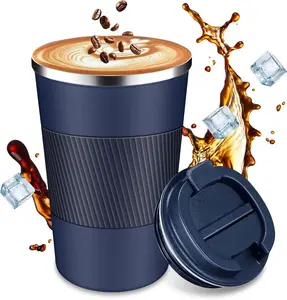 Insulated travel coffee cup with leak proof lid, insulated and reusable hot and cold beverage gifts No handle for men and women Multiple sizes and colors