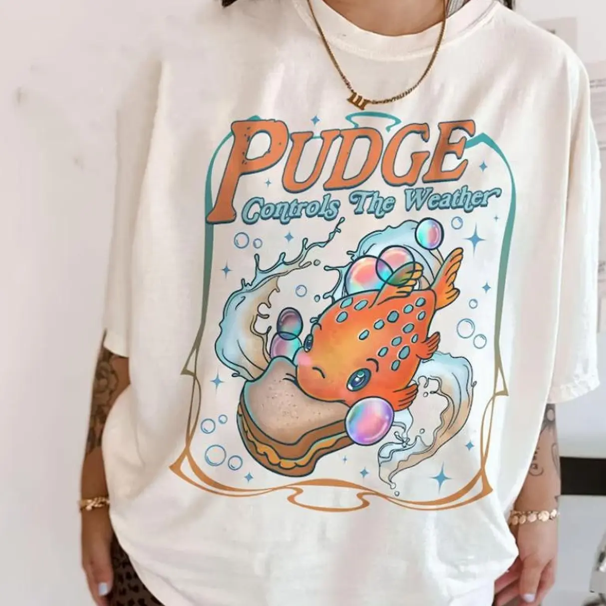 #Lilo & #Stitch Pudge Controls The Weather Shirt, #Lilo and #Stitch Shirt, Family Matching Shirt ,Magic Kingdom Tee 1MJ
