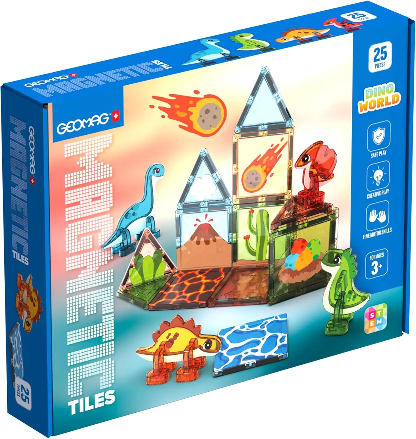 Geomag Magnetic Tiles Dino World 25 Geomag Magnetic Tiles Dino World 25