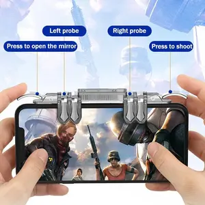 Fingers Game Trigger Handle for IPhone Android PUBG Aim Shooting Alloy Key Button Gamepad Joystick Controller