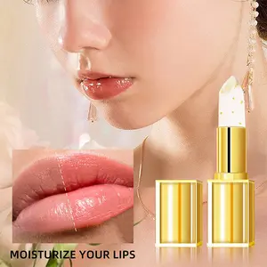Magic Color Changing Lipstick, Diamond Lip Balm with 24K Golden Particles, Hydrating & Transfer-Resistant, Customized Your Lip Color