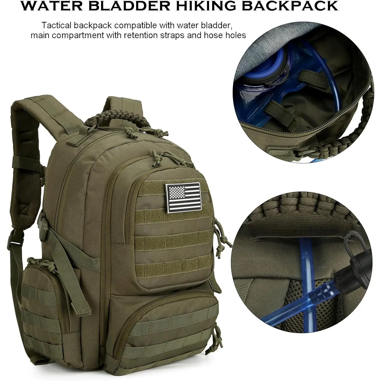 30L Military Tactical Backpack for Men 3 day Assault Pack Molle Daypack Army Hiking Rucksack (Army Green) - TikTok Shop 30L Military Tactical Backpack for Men 3 day Assault Pack Molle Daypack Army Hiking Rucksack (Army Green) - TikTok Shop