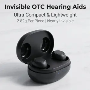 Coniler A-26 OTC Hearing Aids for Adults – Discreet In-Ear Sound Amplification, Rechargeable, No Prescription