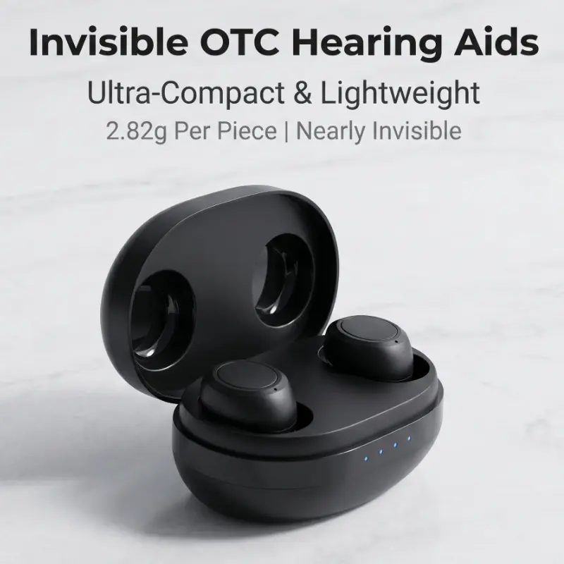 Coniler A-26 OTC Hearing Aids for Adults – Rechargeable In-Ear Hearing Aids with Enhanced Sound Clarity, No Prescription