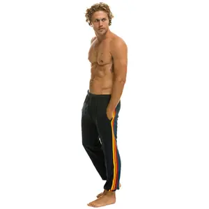5 STRIPE SWEATPANTS - CHARCOAL