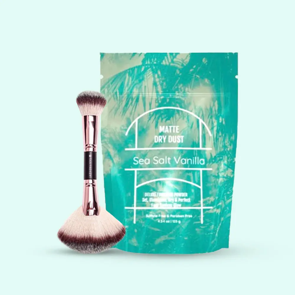 Sea Salt Bundle: Sea Salt Vanilla Satin Drying Powder & Brush