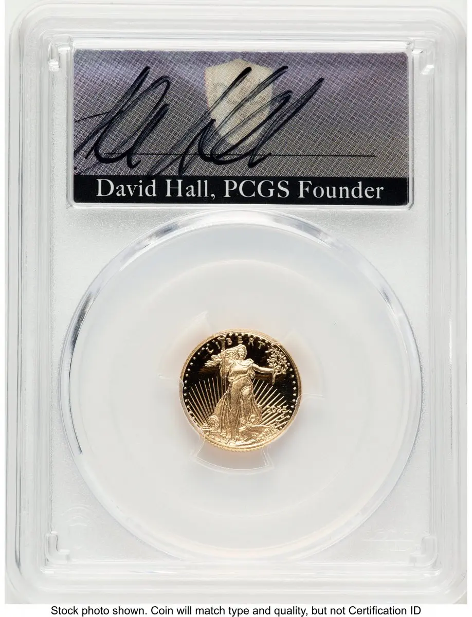 Modern Bullion Coins (2025-W Proof Gold Eagle 1/10 oz FDI David Hall)