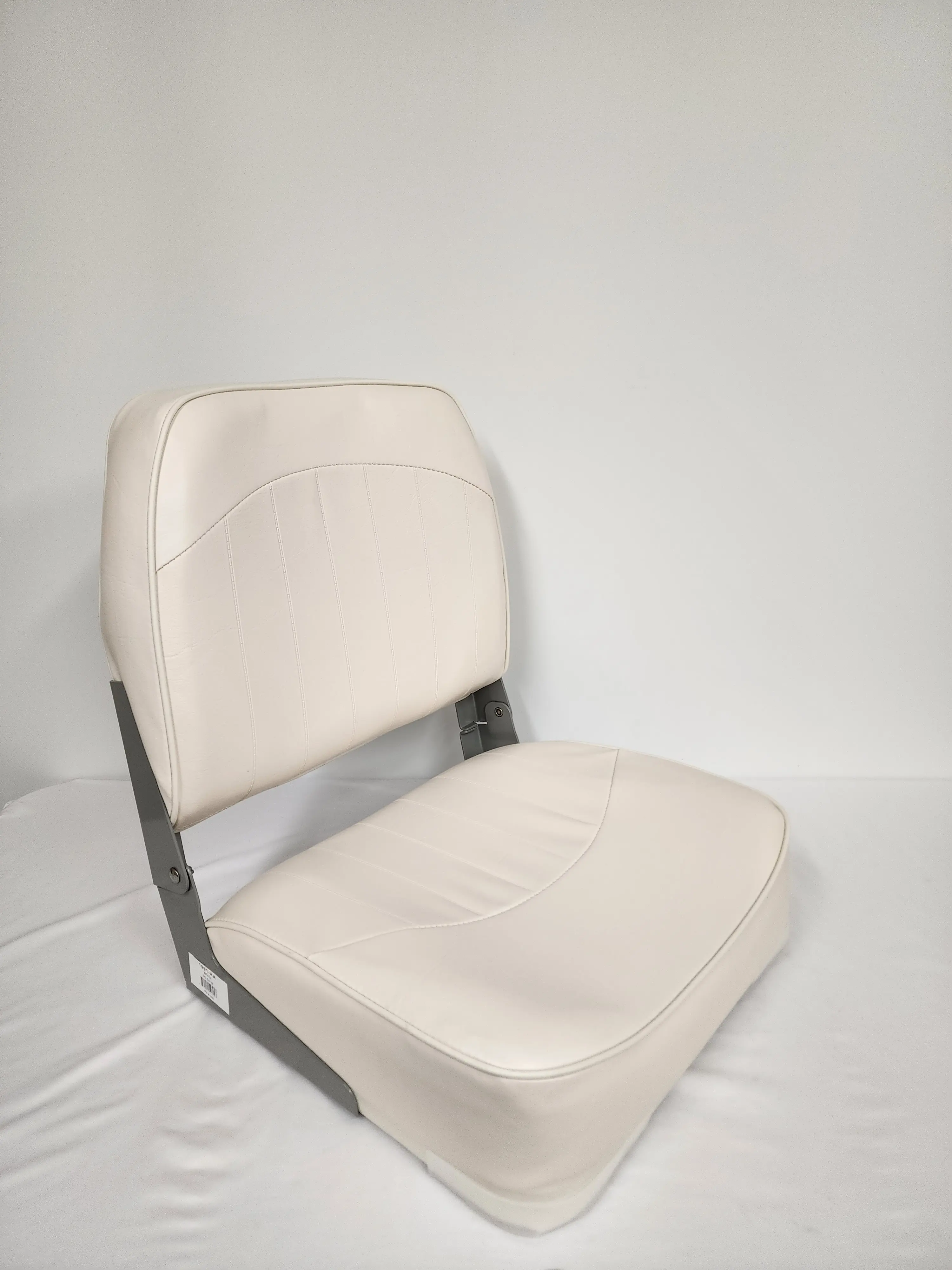 Boat Seat Fold Down Low Back White 1001-AA by Horizon Manufacturing