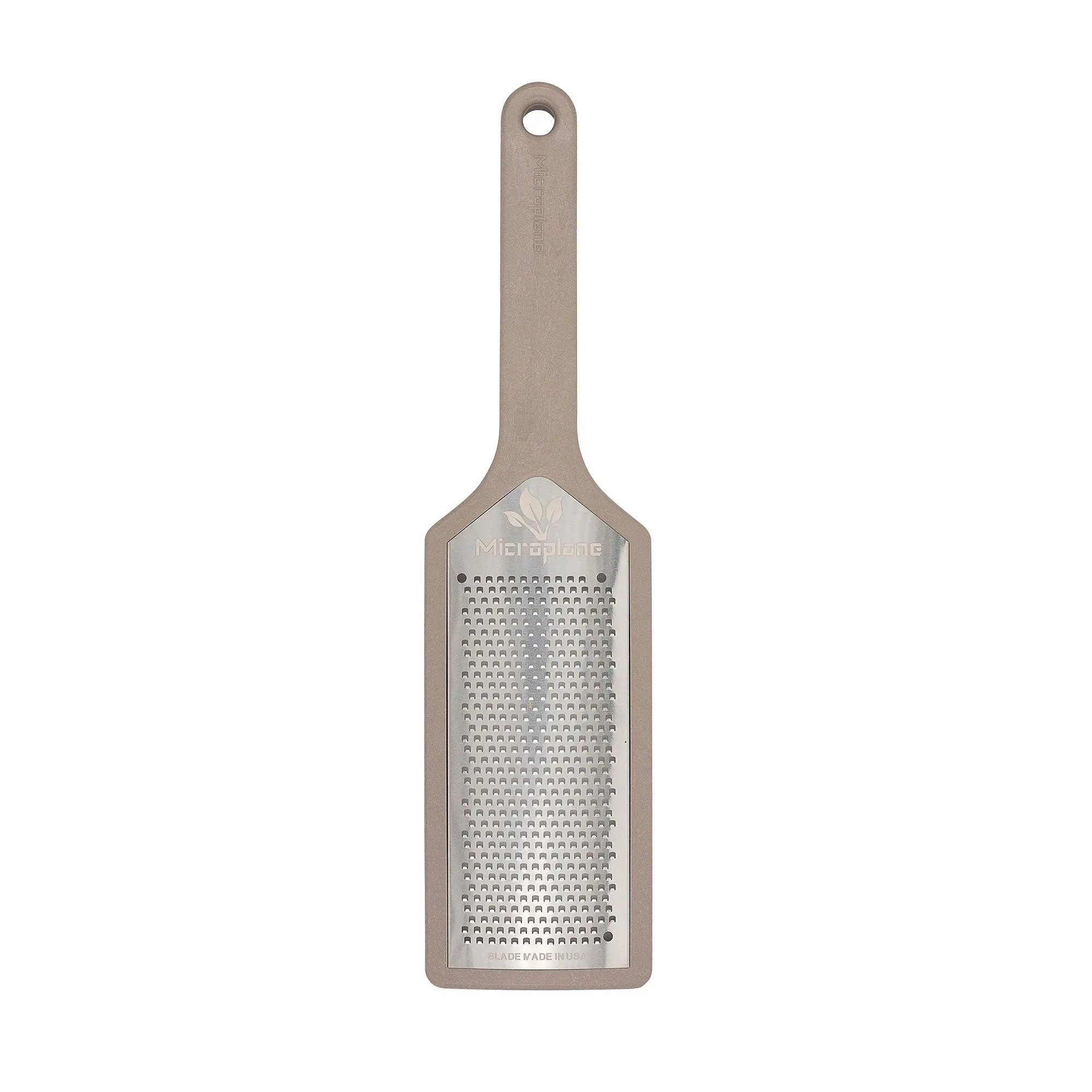 Microplane EcoGrate Fine Cheese Grater - Eco-Friendly Organic Moso Bamboo Handle, USA-Made Stainless Steel Blade, Citrus Zester & Hard Cheese Shredder, Dishwasher Safe