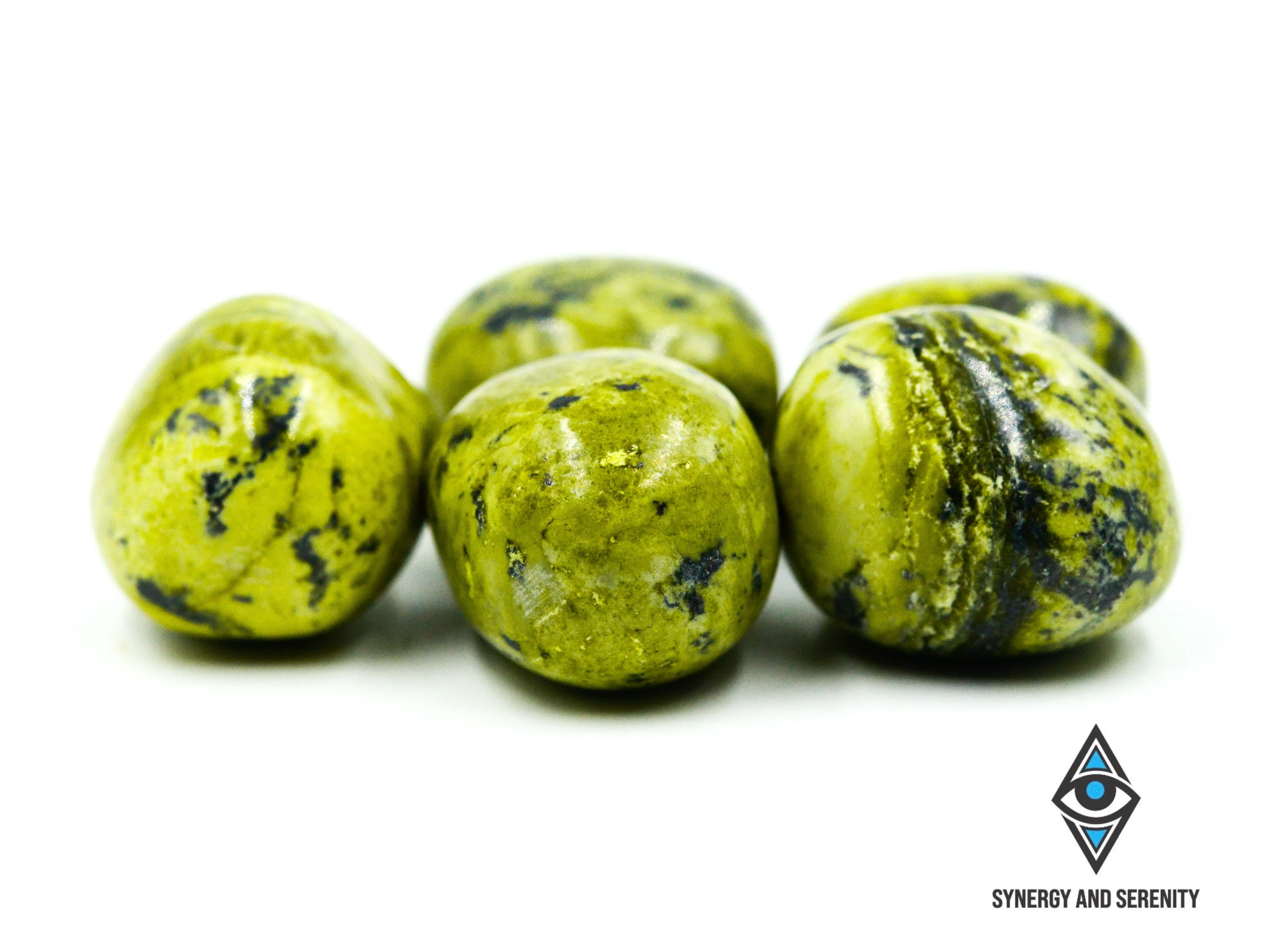 Ethically Sourced Serpentine Tumbled Stones