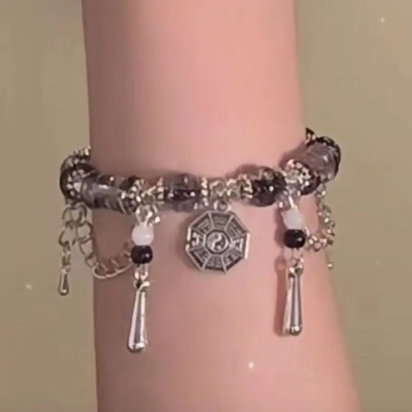Taiji Bagua Stackable Bracelet - DIY Beading Centerpiece, Elegant Daily Accessory for Harmony and Balance Jewelry (Toys & Hobbies, DIY Beading & Jewelry Making)