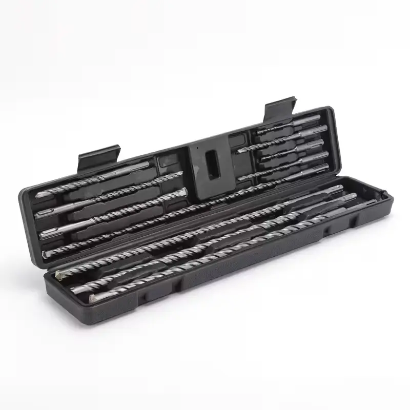 11PCS SDS Plus Rotary Hammer Drill Bits Set, Carbide-Tip Masonry Drill Bits for Concrete, Brick