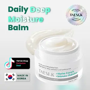 [TAESI.K] Marine Moisture Cream, Barrier Support Moisturizer with Marine Complex & Panthenol for Deep Hydration and Rich Nourishment, Korean Cosmetics for Dry & Sensitive Skin, 0.94 Fl Oz / 28ml