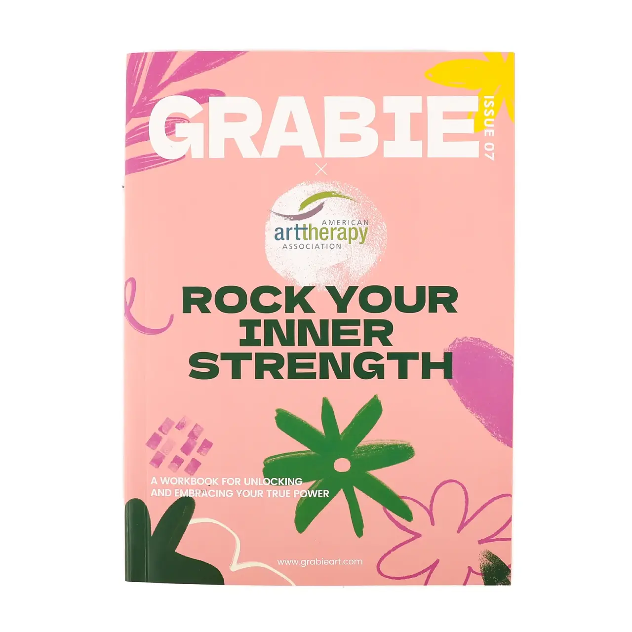 Grabie x AATA 4-Week Art as Therapy Workbook - English Gift Workbook Journal, Self Care & Mental Health Journal, Blend Journaling and Drawing, Class Reward Gift Idea