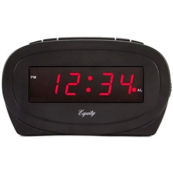 212 MAIN Equity By La Crosse 30228 Compact Digital Alarm Clock - Home Decor Piece with Digital Clock Decor and Alarm Function