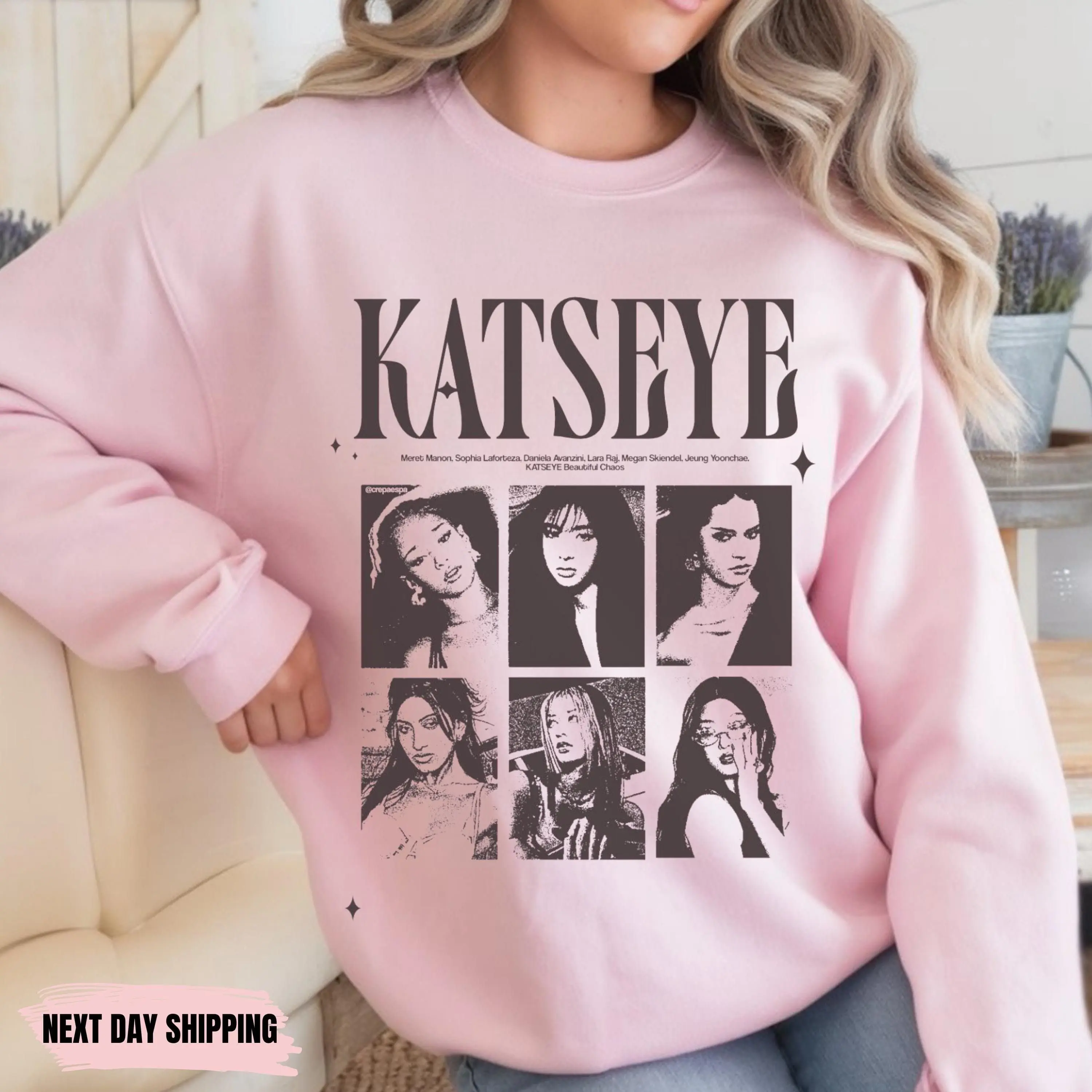 [Sale off up to 50%] Katseye Sweatshirt, Retro K-pop Graphic Tee for Fashion Girls and Street Style Enthusiasts, streetwear graphic tee