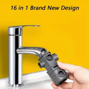 16-In-1 Faucet Wrench Set for Kitchen and Bathroom Repair, Multi-Function Tool for Faucet Aerator Removal, Universal Maintenance Kit