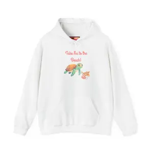 Sea Turtle with Shell and Starfish Hoodie | Take Me to the Beach