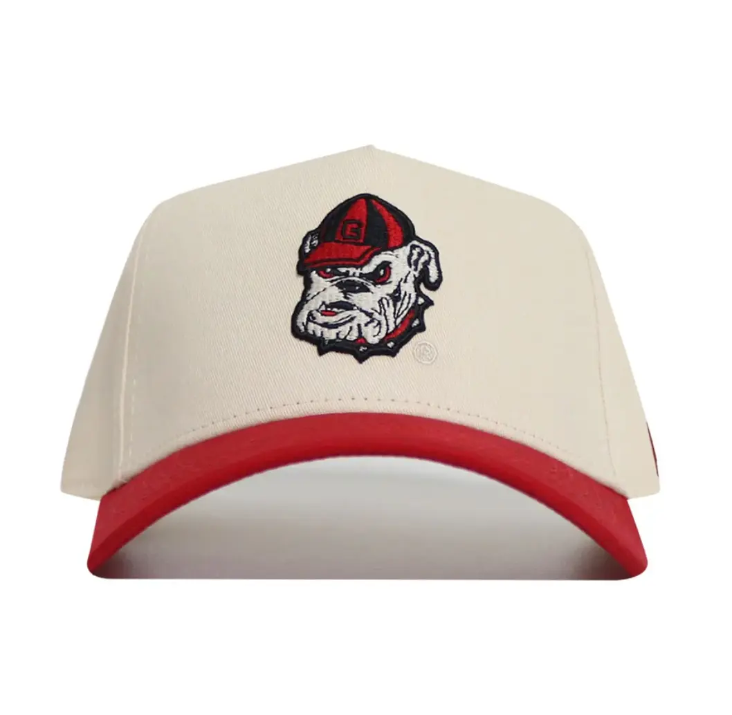 UGA No Rivals Vintage Old Dog Logo Hat (Red)