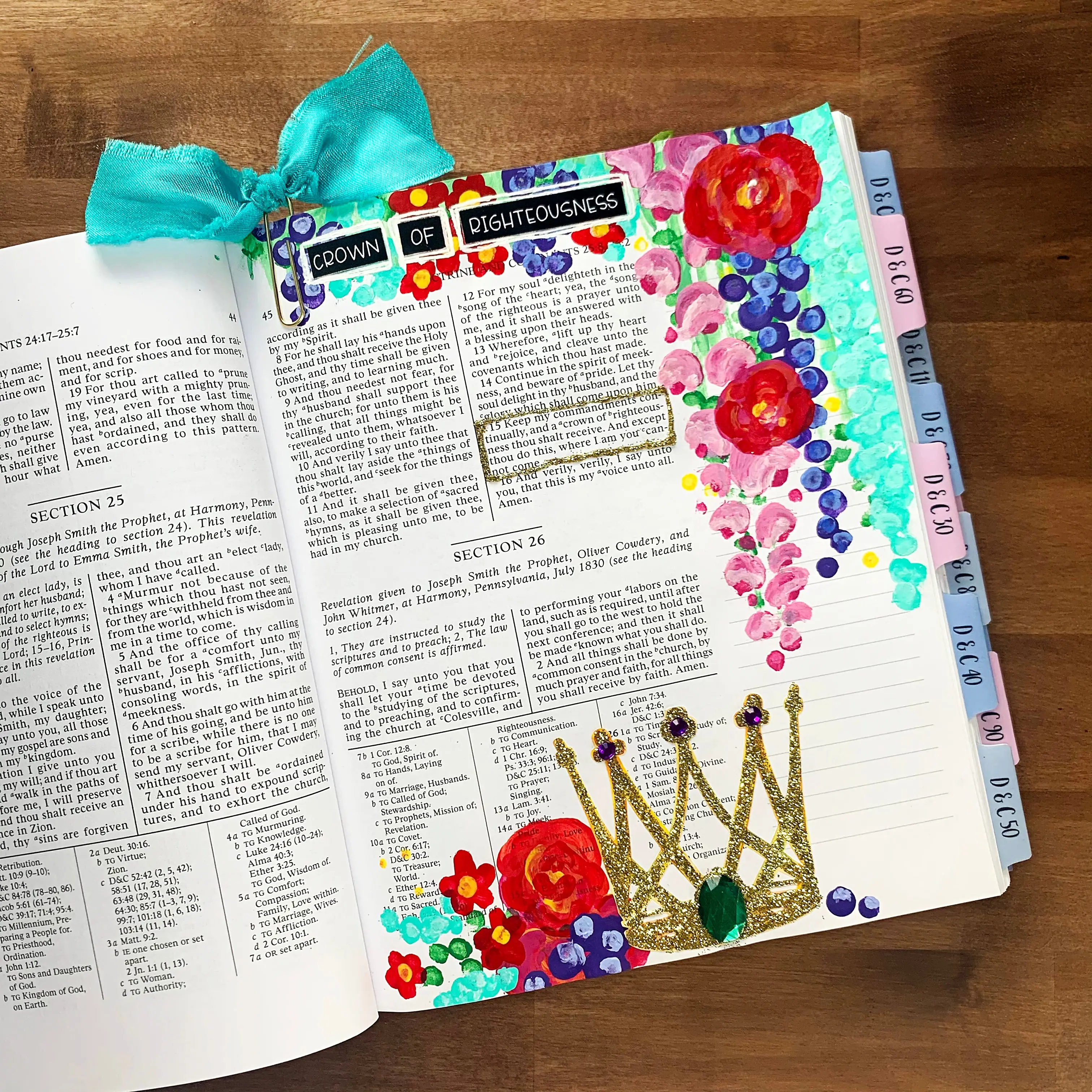Crown of Righteousness Wide Margin Doctrine and Covenants Page Kit
