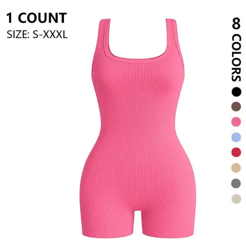 Wearable Seamless Waist Trainer Yoga Jumpsuit, Tight Fit Short Pants Style, Home & Leisure Shapewear, Comfortable Body Sculpting, Tummy Control Jumpsuit, Tight Fitting Jumpsuit, Waist Training Jumpsuit, Shaping Yoga Jumpsuit