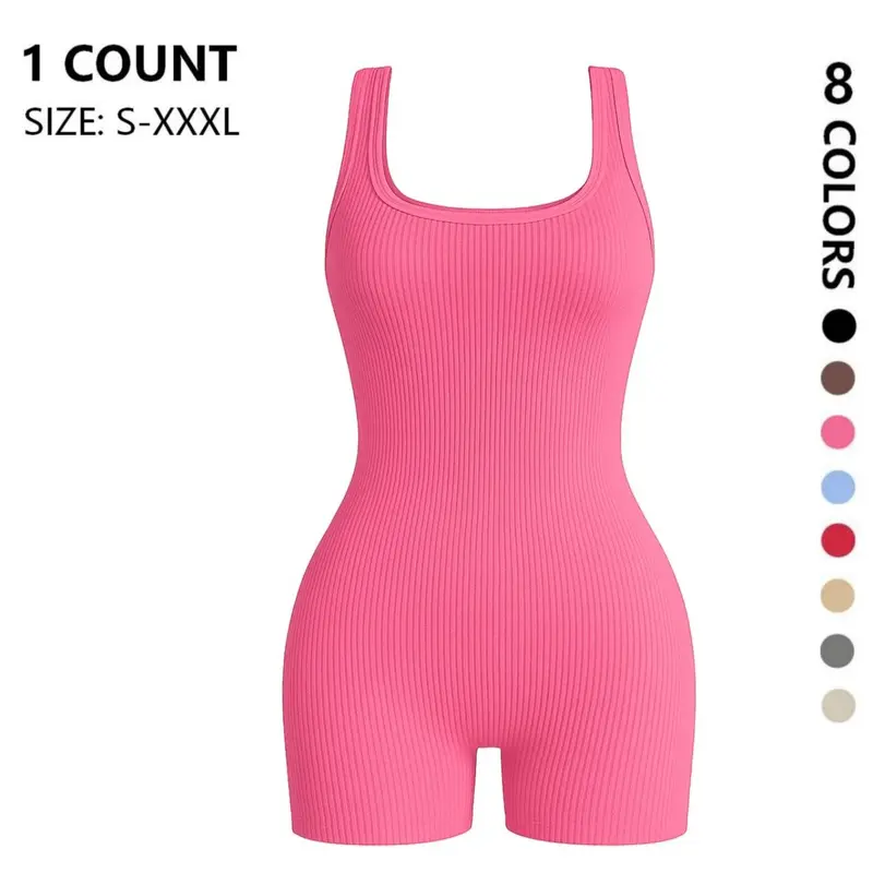 Wearable Seamless Waist Trainer Yoga Jumpsuit, Tight Fit Short Pants Style, Home & Leisure Shapewear, Comfortable Body Sculpting, Tummy Control Jumpsuit, Tight Fitting Jumpsuit, Waist Training Jumpsuit, Shaping Yoga Jumpsuit
