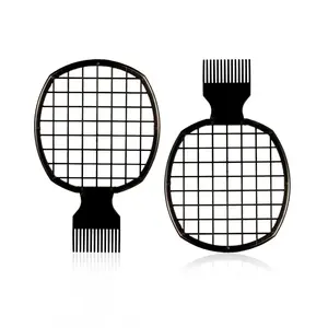 2Pcs Upgraded Twist Combs for Curls - Better Hair Brush for Men and Women (Black) Haircare Heatless