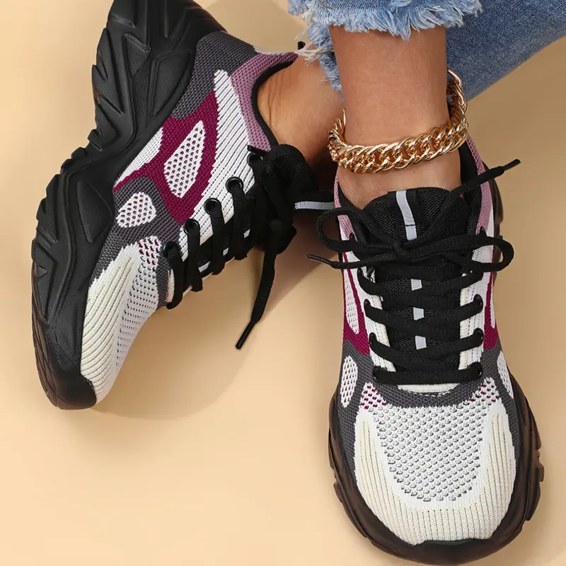 New Outdoor Couple Road Running Shoes, Sporty Style, Lightweight Breathable Eva Sole, Low Top Textile Upper, Perfect for All Seasons, Running Sports Shoes, Running Athletic Shoes, Running Sneakers, Running Sports Footwear