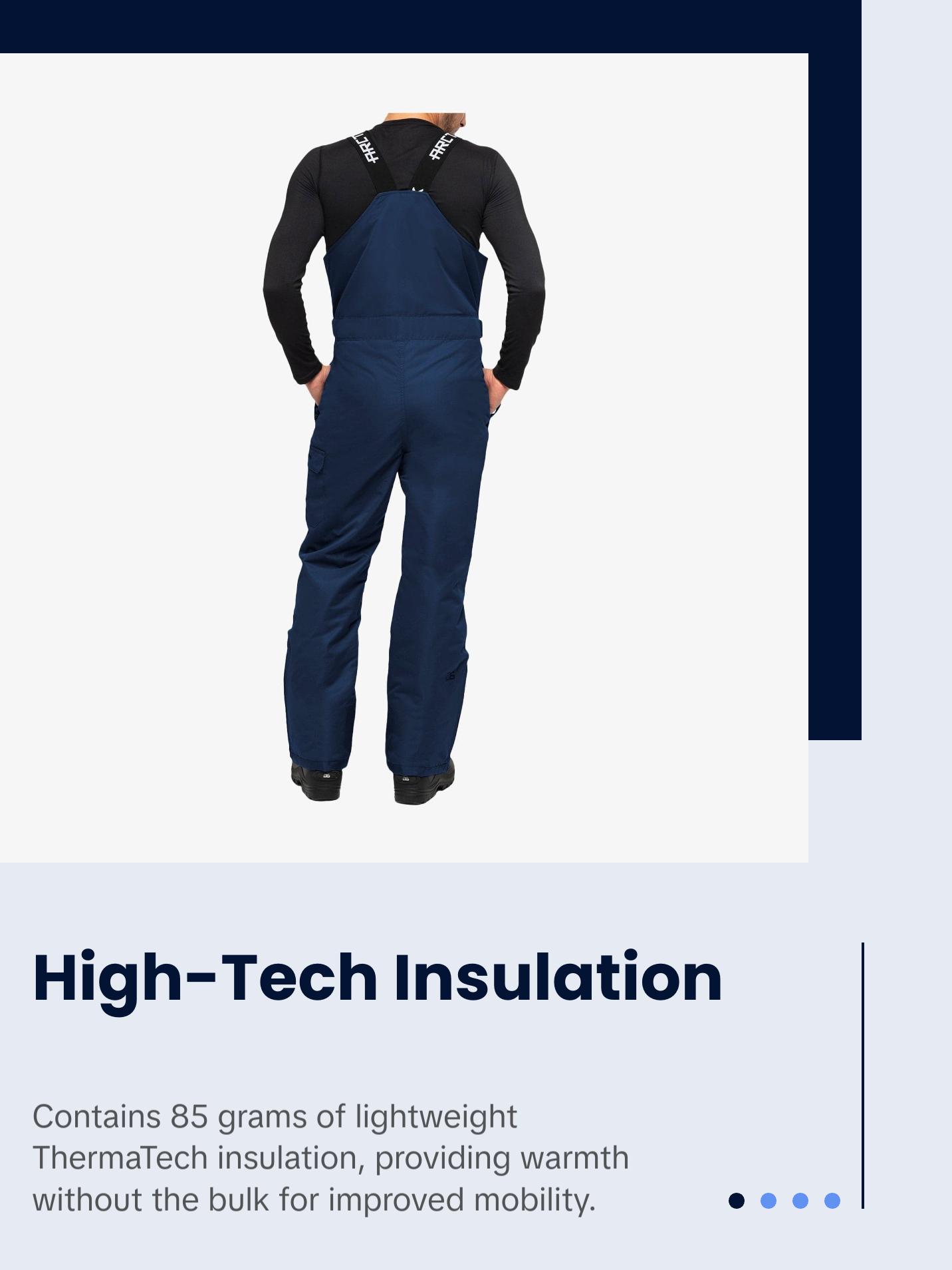 Men's Avalanche Insulated Bib Overalls - 30 Inseam