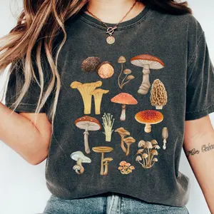 Vintage Mushroom Cottagecore Shirt,  Comfort Color Tee, Boho mushrooms shirt, Nature Shirt, Botanical Shirt, Garden Lover