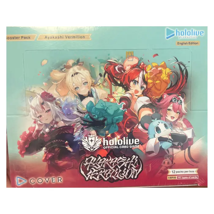 Hololive - Ayakashi Vermilion Booster Box - hBP06 - 12 Booster Packs