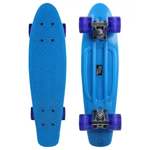 Street Surfing Plastic Cruiser Beach Board Glow Blue
