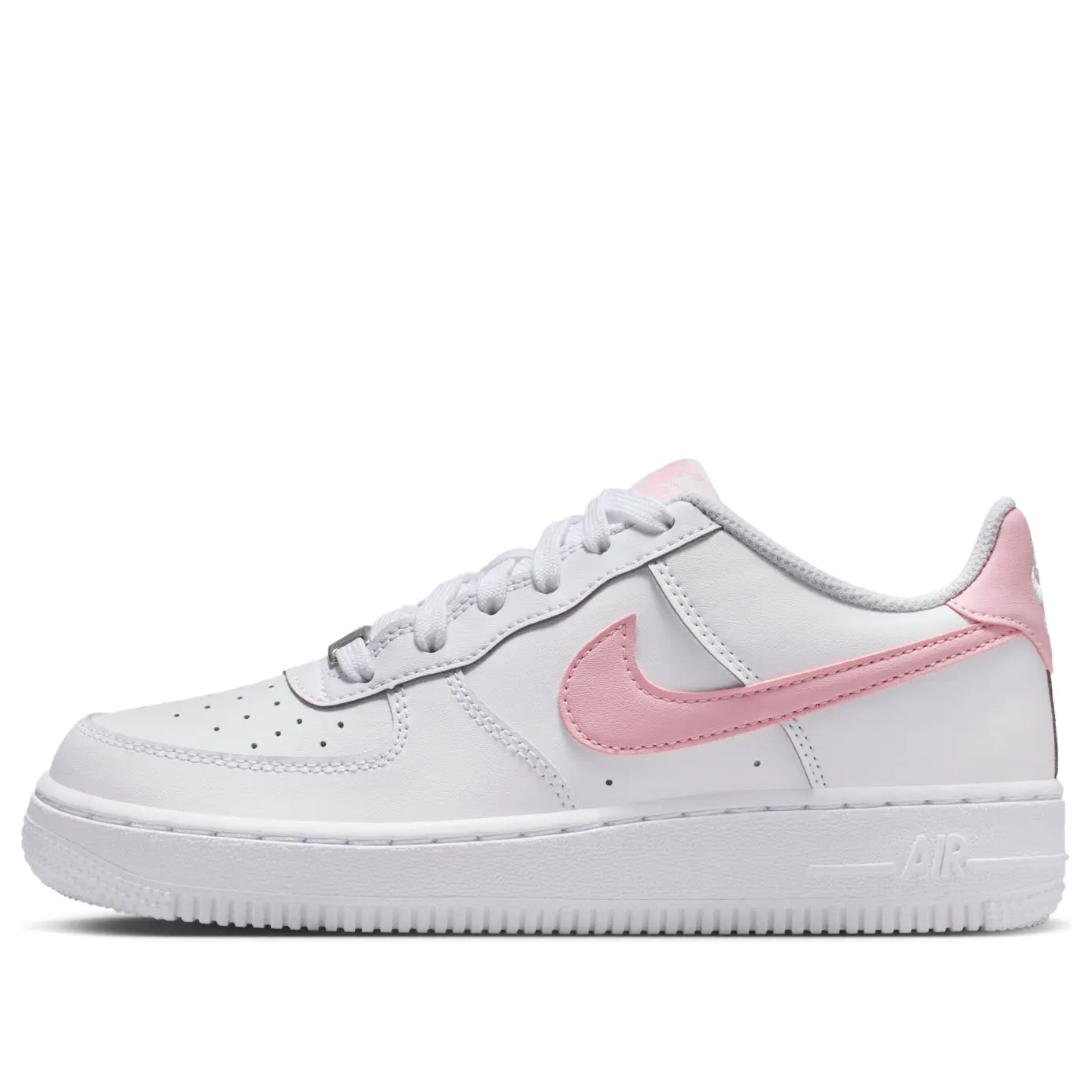 GS Nike Air Force 1 Low 'White Medium Soft Pink' CT3839-115 Basketball Sneaker Trainer Sports White