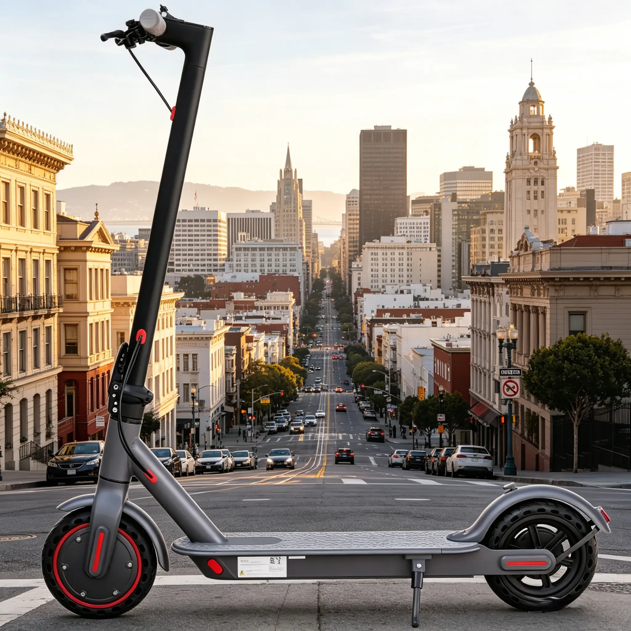 ladped Electric Scooter - 8.5 Solid Tires, 350W Motor Up to 16 Miles of Range and 19 MPH Portable Folding Commuter Scooter with and App E-Scooter 3 Speed modes school scooters.SummerWins,Father's Day Gife