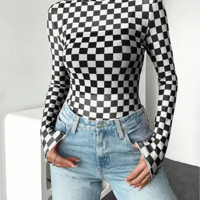 Dyed Checker Button Down Ktwo - TikTok Shop