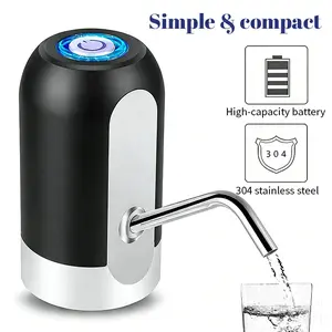 5-Gallon Water Bottle Dispenser : USB-Charged Electric Automatic Pump, Suitable for Home, Office, Indoor & Outdoor