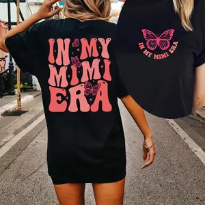 In My Mimi Era T-shirt, Mimi Shirt, Grandma Tee, Gift for Grandma, Nana Gift, Grandma Era, Christmas Gift for Gigi, Retro Concert Cotton Fabric