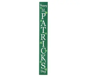 Glitzhome 60" Happy St. Patrick's Day Porch Sig n Glitzhome 60" Happy St. Patrick's Day Porch Sig n