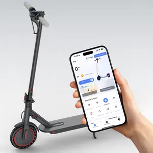Ladped Electric Scooter-350W Motor, 19 MPH, 16-MileRange, Foldable, App-Controlled, 8.5" Puncture-Proof Tires